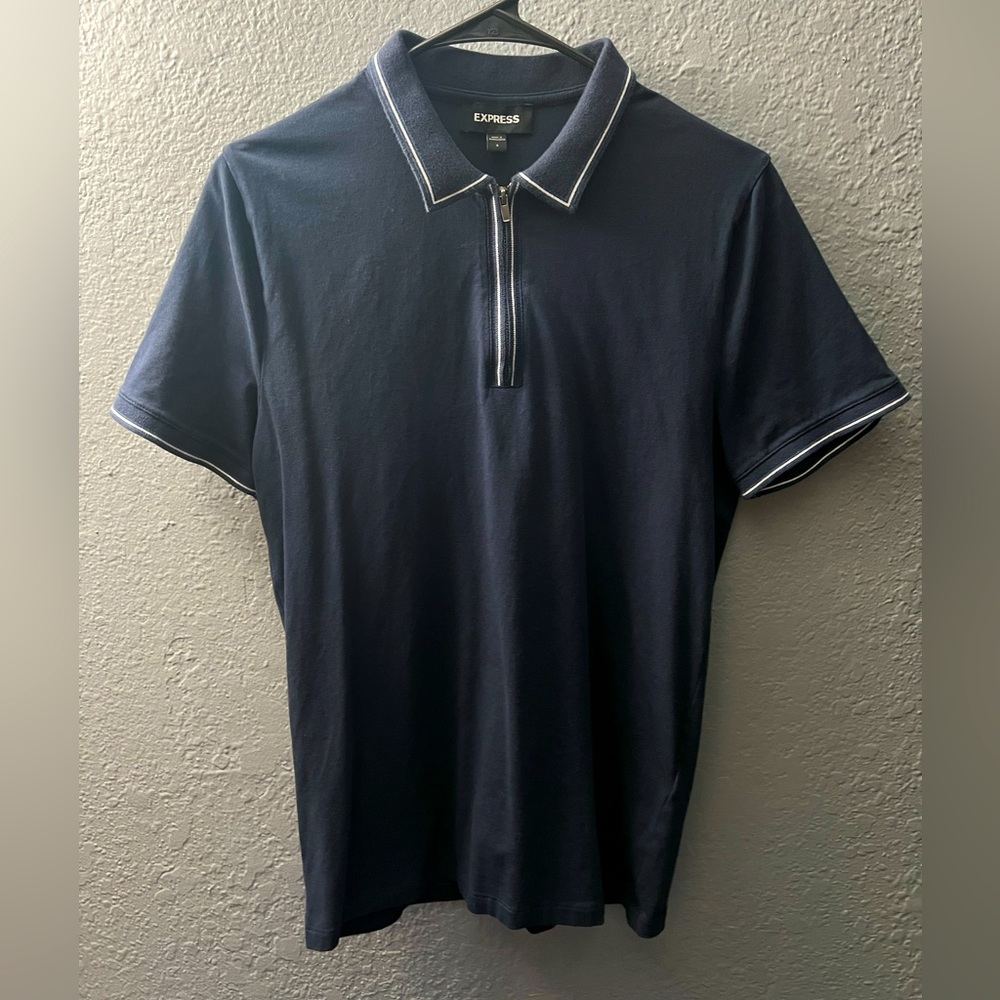 Express zipper polo shirt